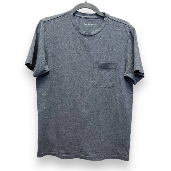 Everlane Other - Everlane Shirt Men's Small Gray Crew Neck Short Sleeve Tee Shirt Cotton Pocket